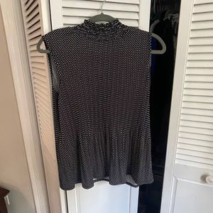 Black and White Polka Dot Blouse